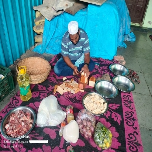 Preparing for Dinner In Madarsa