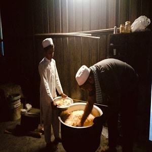 Biryani Serving By Maulana in Dark