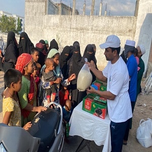 Rice bag Distribution in Old City