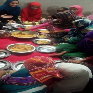Girls Eating Biryani